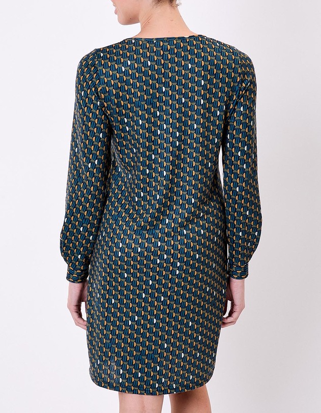 Robe maille fluide imprim&eacute; La Fianc&eacute;e
