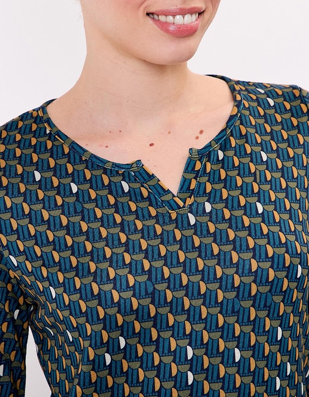 Robe maille fluide imprim&eacute; La Fianc&eacute;e