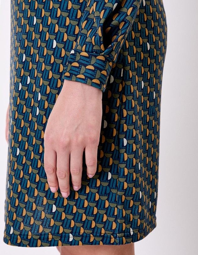 Robe maille fluide imprim&eacute; La Fianc&eacute;e