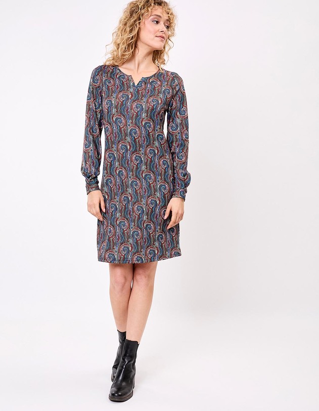 Robe maille fluide imprim&eacute; La Fianc&eacute;e