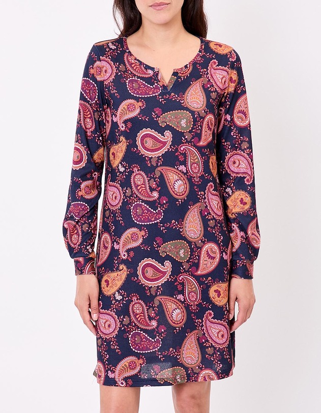 Robe maille fluide imprim&eacute; La Fianc&eacute;e