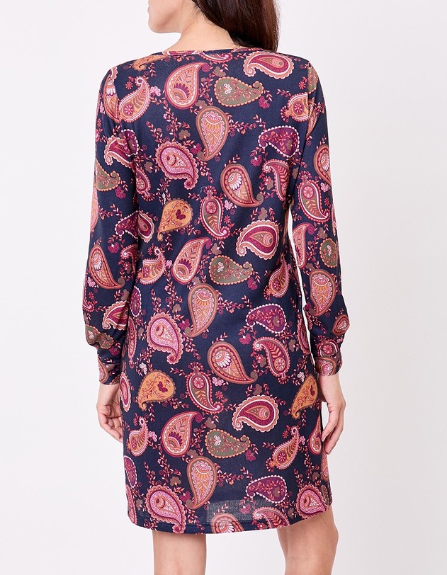 Robe maille fluide imprim&eacute; La Fianc&eacute;e