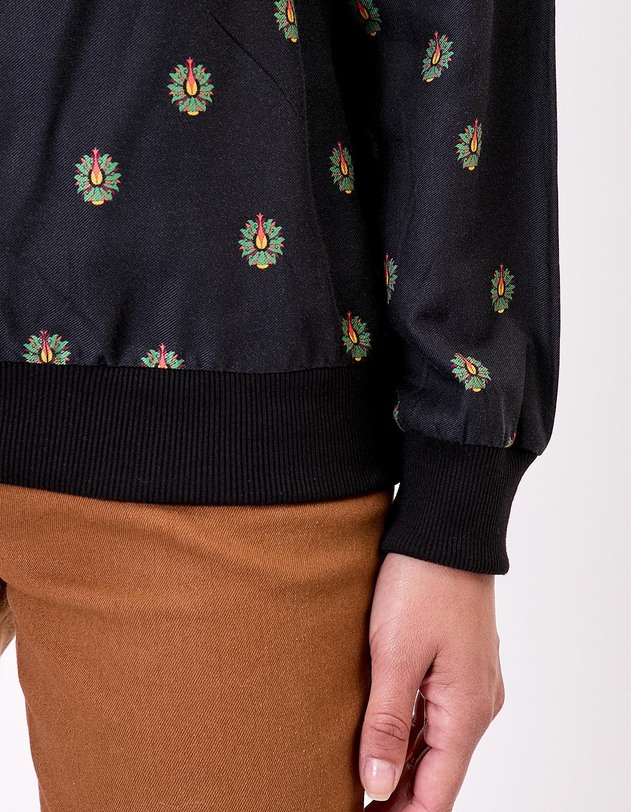 Top fluide esprit sweat imprim&eacute; La Fianc&eacute;e