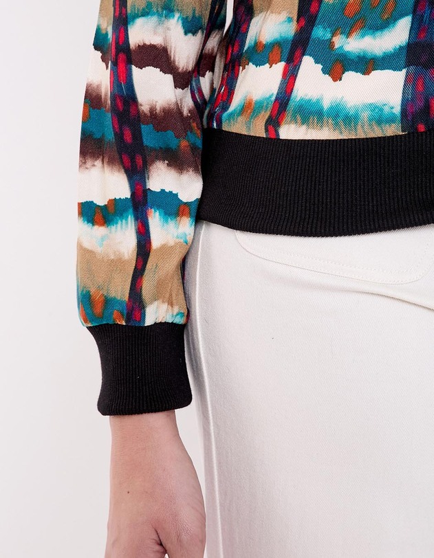 Top fluide esprit sweat imprim&eacute; La Fianc&eacute;e
