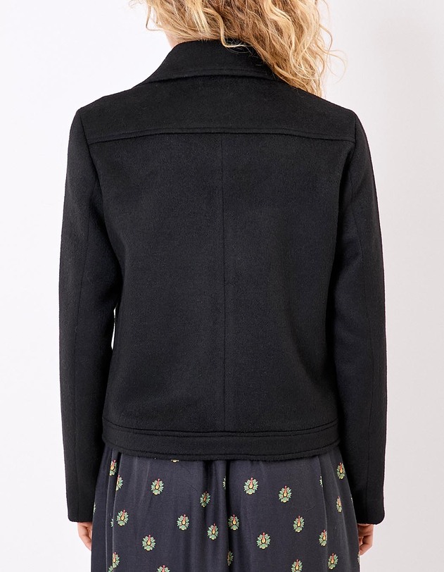 Veste courte en lainage imprim&eacute; La Fianc&eacute;e