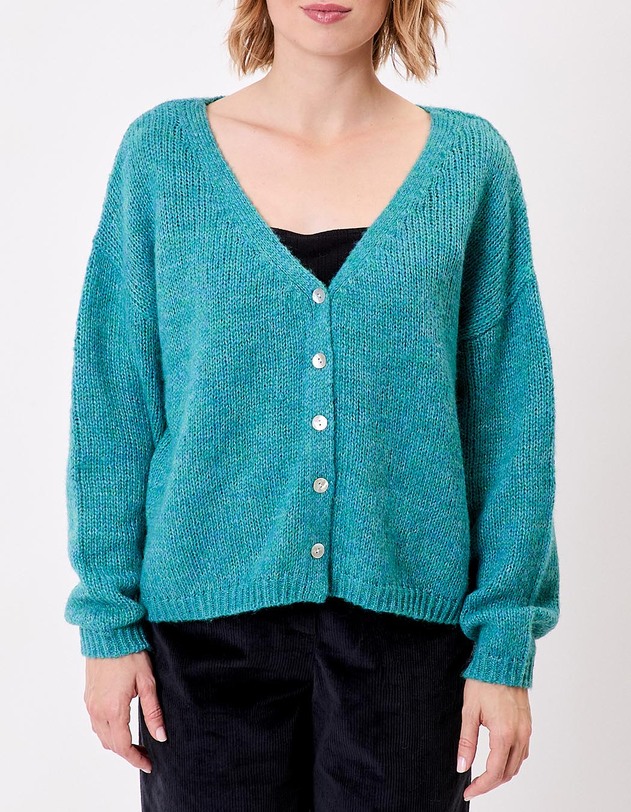 Gilet court femme uni imprim&eacute; La Fianc&eacute;e