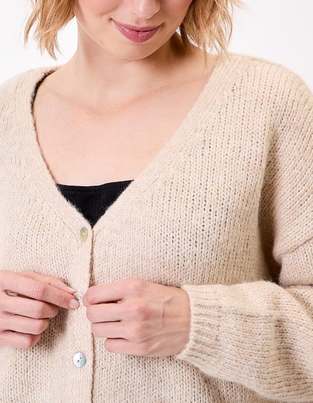 Gilet court femme uni imprim&eacute; La Fianc&eacute;e