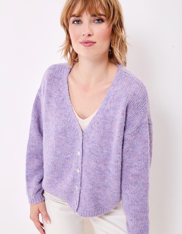 Gilet court femme uni imprim&eacute; La Fianc&eacute;e