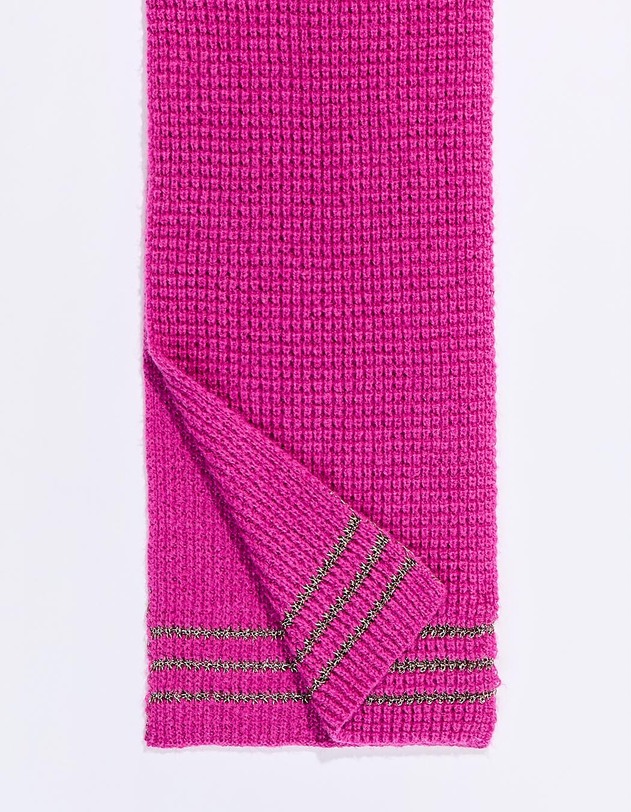 &Eacute;charpe maille chaude lurex imprim&eacute; Princesse Nomade