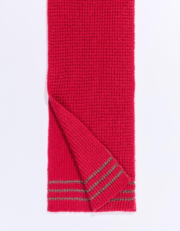 &Eacute;charpe maille chaude lurex imprim&eacute; Princesse Nomade