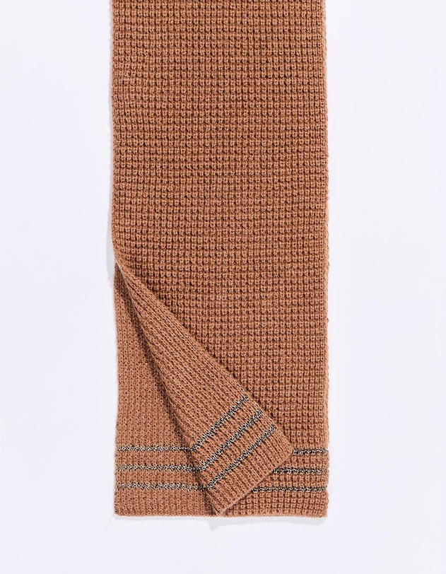 &Eacute;charpe maille chaude lurex imprim&eacute; Princesse Nomade