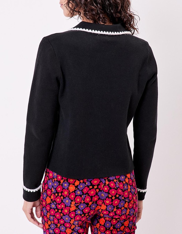 Veste gilet en coton &eacute;pais uni imprim&eacute; Princesse Nomade
