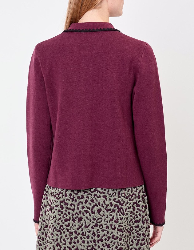 Veste gilet en coton &eacute;pais uni imprim&eacute; Princesse Nomade