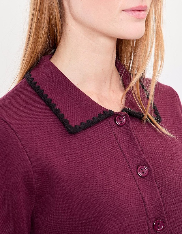 Veste gilet en coton &eacute;pais uni imprim&eacute; Princesse Nomade