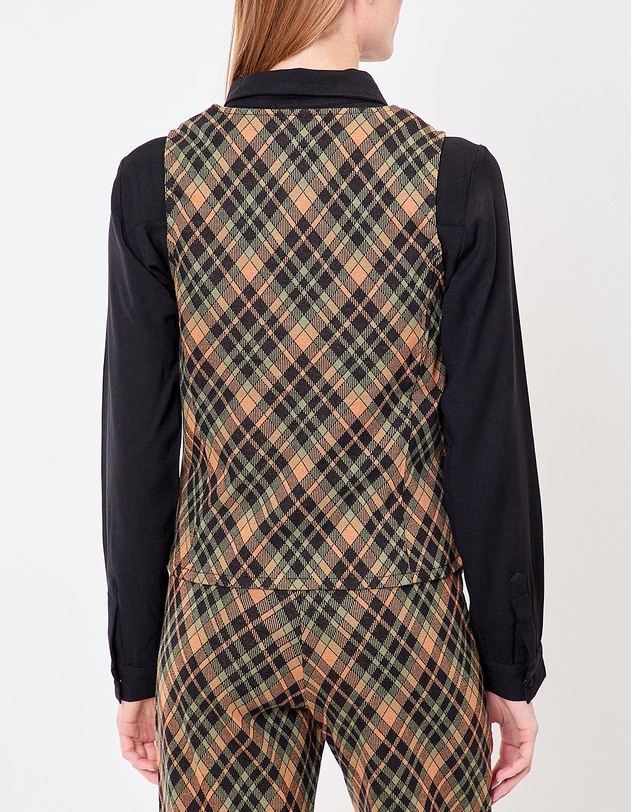 Gilet de costume maille bio imprim&eacute; Princesse Nomade