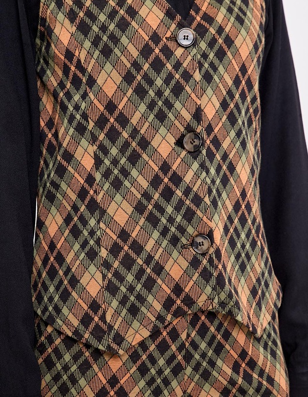 Gilet de costume maille bio imprim&eacute; Princesse Nomade