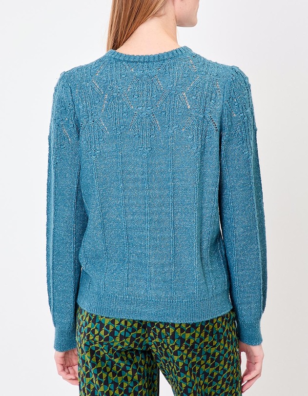 Gilet maille douce col rond imprim&eacute; Princesse Nomade