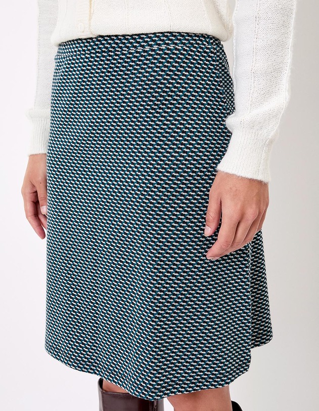 Jupe maille courte bio imprim&eacute; Princesse Nomade