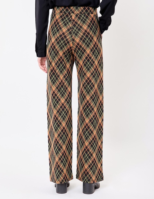 Pantalon ample maille jacquard bio imprim&eacute; Princesse Nomade