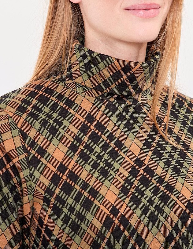 Robe droite maille jacquard bio imprim&eacute; Princesse Nomade