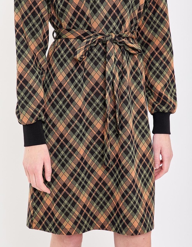 Robe droite maille jacquard bio imprim&eacute; Princesse Nomade