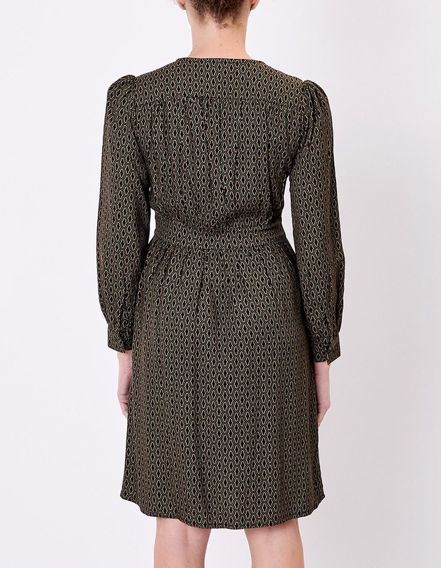 Robe fluide empire col V imprim&eacute; Princesse Nomade