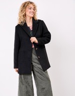 Manteau laine droit imprimé La Fiancée