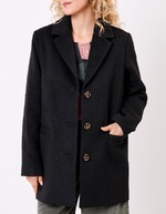 Manteau laine droit imprimé La Fiancée