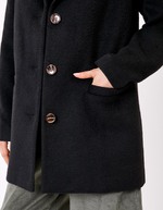 Manteau laine droit imprimé La Fiancée