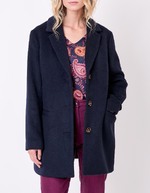 Manteau droit lainage imprimé La Fiancée