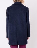Manteau droit lainage imprimé La Fiancée