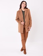 Manteau droit lainage imprimé La Fiancée