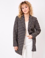 Manteau droit lainage imprimé La Fiancée