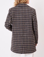 Manteau droit lainage imprimé La Fiancée