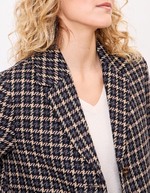 Manteau droit lainage imprimé La Fiancée