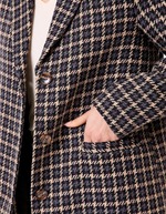 Manteau droit lainage imprimé La Fiancée