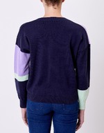 Pull tricot patchwork imprimé La Fiancée