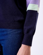 Pull tricot patchwork imprimé La Fiancée