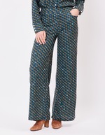 Pantalon large maille souple imprimé La Fiancée