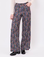 Pantalon large maille souple imprimé La Fiancée