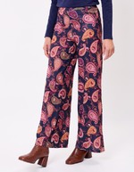Pantalon large maille souple imprimé La Fiancée