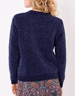 Pull maille duveteuse imprimé La Fiancée