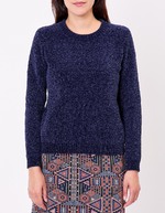 Pull maille duveteuse imprimé La Fiancée