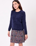 Pull maille duveteuse imprimé La Fiancée