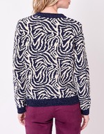 Pull maille duveteuse imprimé La Fiancée