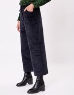 Pantalon velours large 7/8 imprimé La Fiancée