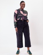 Pantalon velours large 7/8 imprimé La Fiancée