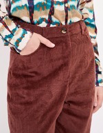 Pantalon velours large 7/8 imprimé La Fiancée