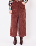 Pantalon velours large 7/8 imprimé La Fiancée