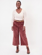 Pantalon velours large 7/8 imprimé La Fiancée